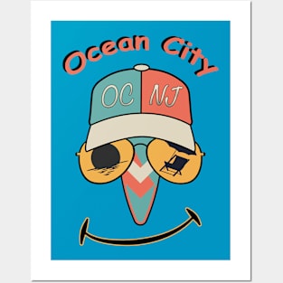 Ocean City New Jersey Makes me Smile Posters and Art